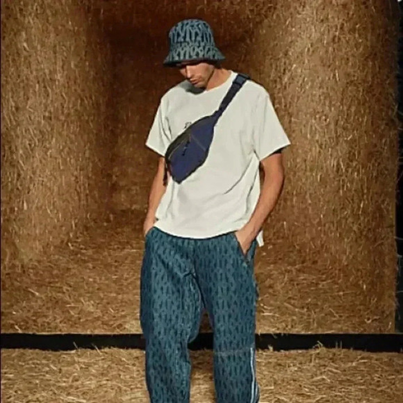 NWT Adidas x Ivy Park Denim Waist Fanny Pack Bag - Picture 6 of 8